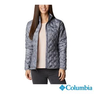 【Columbia 哥倫比亞】女款-Omni-Heat女保暖650羽絨立領外套-灰色(UWR02590GY / 保暖.防潑水.羽絨)