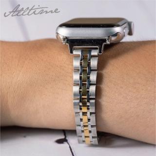 【ALL TIME 完全計時】Apple Watch S7/6/SE/5/4 38/40/41mm  細版鏤金五排錶帶