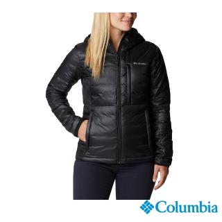 【Columbia 哥倫比亞】女款-Omni-Heat金鋁點極暖800羽絨連帽外套-灰色(UWR79420GY  / 金鋁點極暖 .羽絨)