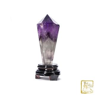 【吉祥水晶】巴西紫骨幹水晶柱 19.8cm(守護愛情)
