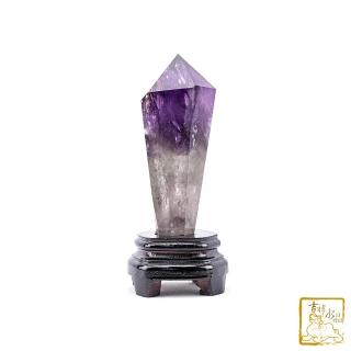 【吉祥水晶】巴西紫骨幹水晶柱 18.6cm(改善磁場)