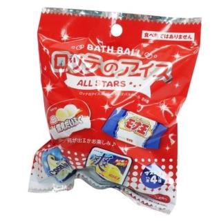 【小禮堂】樂天冰淇淋 入浴球 《4款隨機》(平輸品)