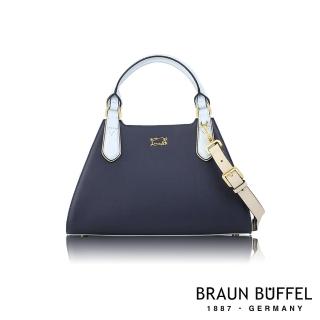 【BRAUN BUFFEL 德國小金牛】台灣總代理 焦點 手提包-水手藍(BF676-56-PC)