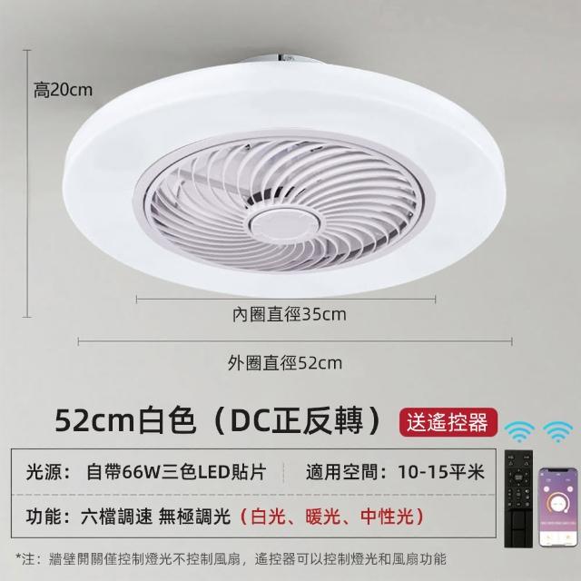 【XINGMU 興沐】110V隱形風扇燈 DC變頻遙控吸頂吊扇燈 客廳臥室適用