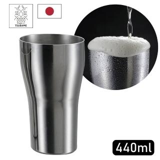 【Made in Tsubame】日本製不鏽鋼杯 440ml(啤酒/泡茶/冷飲/熱飲適用)