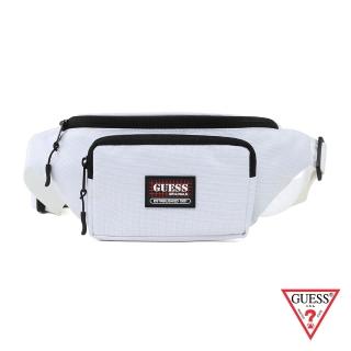 【GUESS】男包-街頭網狀LOGO斜背包-白(PO842894WHI)