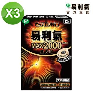 【易利氣 官方直營】磁力貼 大範圍型 2000高斯(3入組)