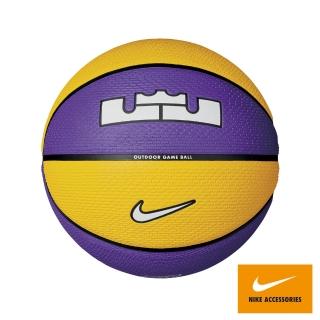 【NIKE 耐吉】籃球 7號球 運動 LEBRON PLAYGROUND 8P 2.0 黃紫 N100437257507