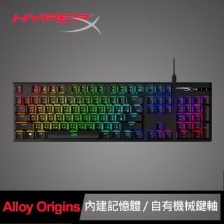 【HP 惠普】HyperX Alloy Origins機械式鍵盤- 清脆藍軸(HX-KB6BLX-TW)