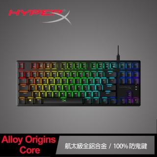 【HP 惠普】HyperX Alloy Origins Core 機械式英文版電競鍵盤-紅軸(HX-KB7RDX-US)
