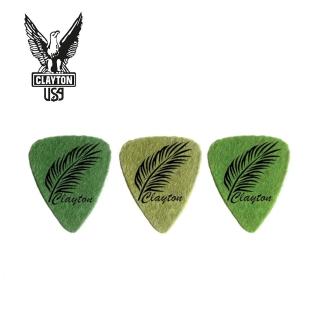 【Clayton】Uke Picks Felt Standard Leaf Pattern 烏克麗麗彈片 三片裝 兩組(原廠公司貨 商品保固有保障)