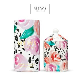 【Mews Collective】腮紅牡丹與雪松 香氛大豆蠟燭 Blush Peonies 澳洲進口(天然／清新花香調／100g)