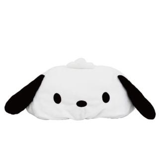 【小禮堂】帕恰狗 造型絨毛面紙套 《白大臉款》(平輸品)