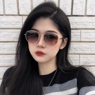 【RayBan 雷朋】時尚太陽眼鏡 RB3682F 001/13 54mm 金框漸層茶鏡片 公司貨