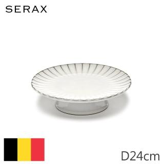 【SERAX】INKU/高腳蛋糕盤/D24cm/白(比利時米其林餐瓷家飾)