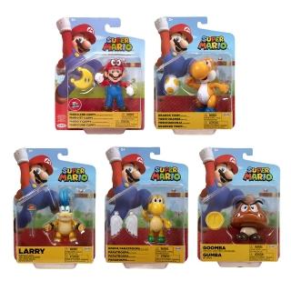 【Nintendo 任天堂】瑪利歐4吋公仔W24(5款一套)