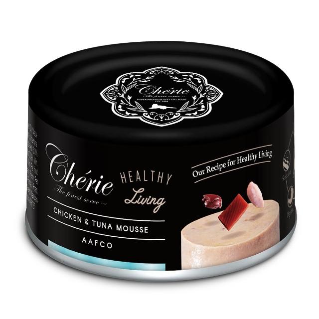 【Cherie 法麗】全照護主食罐80g*48入(貓主食罐 貓罐頭 貓食 全齡貓 幼貓 慕斯口感)