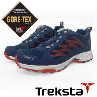 【Treksta】BOLT BOA 男 GTX防水健行鞋『深藍/紅』KR21GM(多功能鞋.越野鞋.休閒鞋.登山鞋.Gore-Tex)