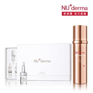 【NU+derma 新德曼】金采賦活海神霜100ml+冰原天神草彈力超導精華6mL*10入(海神霜安瓶精華組)