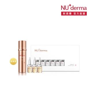 【NU+derma 新德曼】金采賦活保濕海神霜100mL+優菌防護安瓶精華6mL*10入