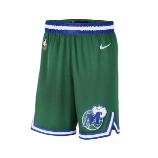【NIKE 耐吉】短褲 2020 Swingman Shorts 男款 NBA 達拉斯 獨行俠 籃球 球褲 綠 藍(CN1023-312)