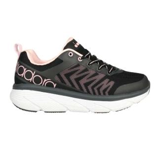 【DIADORA】女專業慢跑避震鞋-路跑 運動 黑灰粉(DA33628)