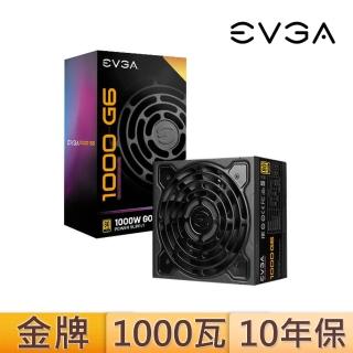 【EVGA 艾維克】1000瓦 80PLUS金牌 電源供應器(1000 G6)