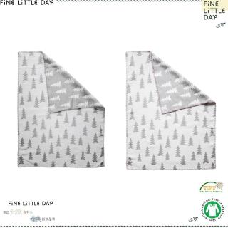 【北歐瑞典 FINE LITTLE DAY】GRAN WOVEN CHILD BLANKET(聖誕樹森林有機棉提花刷毛毯-三色可選)