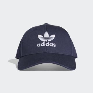 【adidas 愛迪達】棒球帽 Trefoil Baseball Cap 愛迪達 老帽 三葉草 可調式頭圍 穿搭 藍(DV0174)