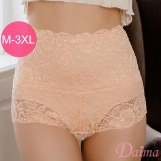 【Daima 黛瑪】塑身蕾絲內褲M-3XL/束腹顯瘦/提臀/女內褲(膚色)