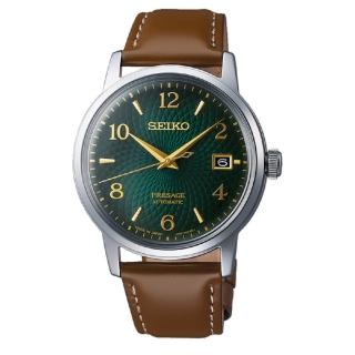 【SEIKO 精工】Presage 調酒師扭索紋自動機械錶(4R35-04A0G/38.5mm)