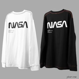 【plain-me】SPACE MISSION 縫線長袖T-shirt(男款/女款 共兩色)