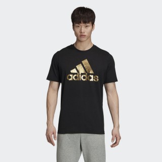 【adidas 愛迪達】Universal Foil 短袖上衣 男 黑(GE4688)