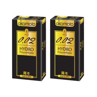 【okamoto 岡本】★002 Hydro水感勁薄保險套6入*2盒(共12入)