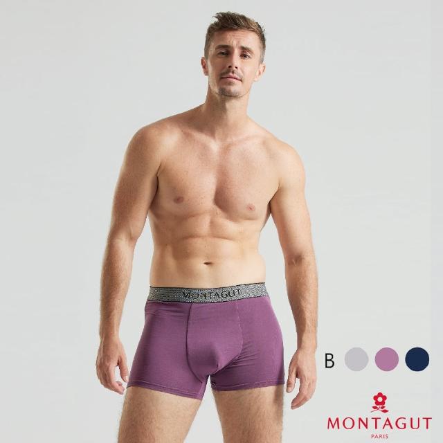 【MONTAGUT 夢特嬌】6件組石墨烯彈力透氣平口褲(送禮首選 法國知名時尚休閒品牌)