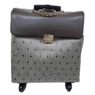 達克公爵雙色緹花旅行箱