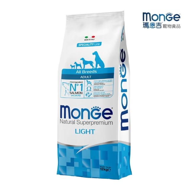 【Monge 瑪恩吉】天然呵護系列配方 12kg（成犬/成犬低卡）(狗糧、狗飼料、狗乾糧)