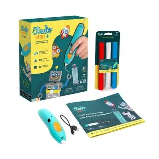 【3Doodler】Start Plus 列印筆盒裝+紅白藍75根顏料組(新手兒童專用3D列印筆)