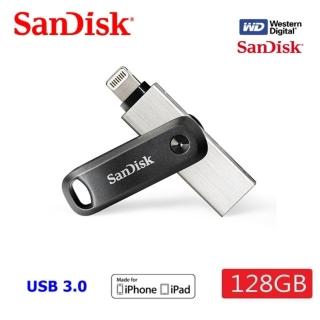 【SanDisk 晟碟】128GB 全新版 iXpand  Drive Go 雙用隨身碟(原廠2年保固  iPhone / iPad 適用)
