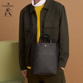 【PORTER INTERNATIONAL】GAP休閒手提斜背包-L(黑)