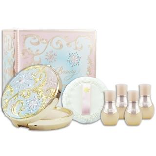 【SHISEIDO 資生堂東京櫃】雪花香氛魔法盒 2021 25g + 怡麗絲爾膠原超緊緻精華CB 6ML x 4（百貨公司貨）