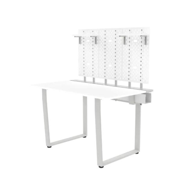 【Dezctop】Bifrost 120 多功能電腦桌 120x70cm-附洞洞板層板組 含運送到府 (電競桌/書桌/辦公桌/工作桌)