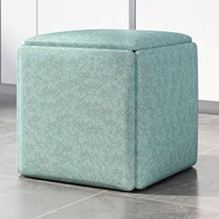 【Chester 契斯特】一凳變五凳魔術方凳35X35cm 淺綠 預(凳子 矮凳 休閒椅 方形椅)