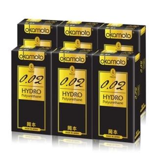 【okamoto 岡本】002 Hydro水感勁薄(6片X6盒)