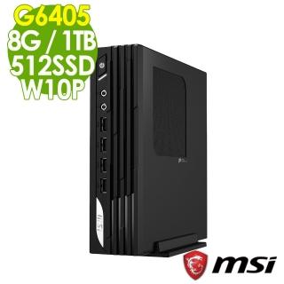 【MSI 微星】PRO DP21 11M-042TW 迷你電腦 G6405/8G/512SSD+1TB/W10P(雙核商用電腦)