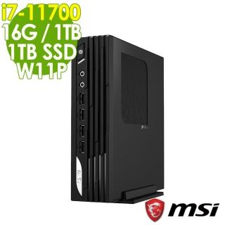 【MSI 微星】DP21 11MA-200TW 迷你電腦 i7-11700/16G/1TSSD+1TB/Win11 Pro(八核商用電腦)