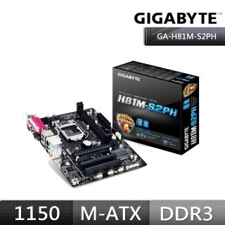 【GIGABYTE 技嘉】GA-H81M-S2PH 主機板