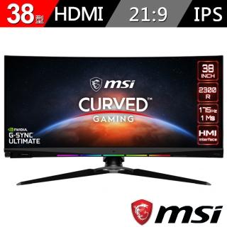 【MSI 微星】38型 IPS 平面電競螢幕 UWQHD+ 175Hz 支援DP/HDMI(Optix MEG381CQR Plus)
