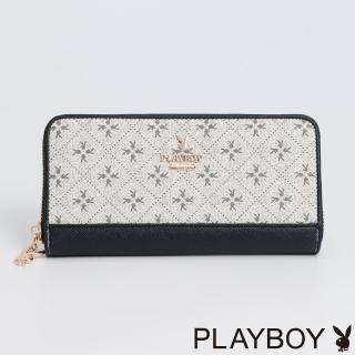 【PLAYBOY】ㄇ拉長夾 Dreamer藍色夢想家系列(米白色)