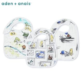 【aden+anais】經典圍兜3入(小熊維尼)